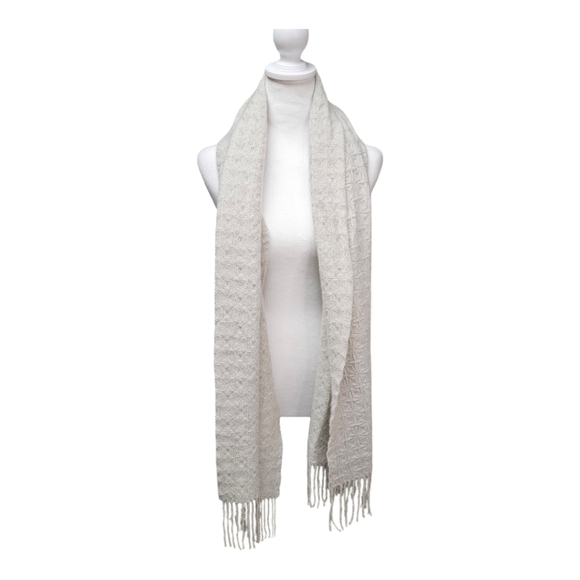Pure Cashmere cream Scarf OS - Picture 1 of 4